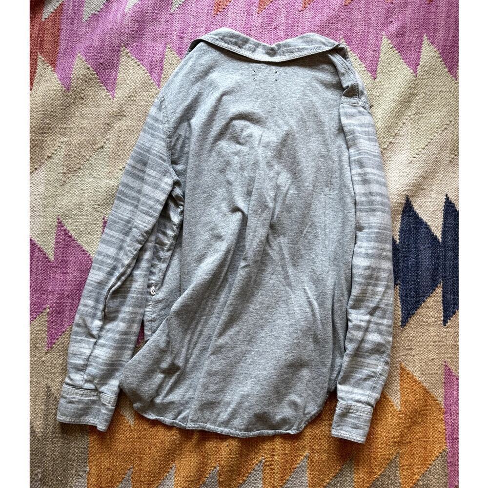 Lou & Grey Striped Button Down Women's Size Medium - Picture 2 of 6